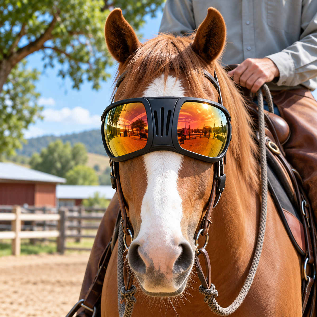Horseve Mirrored Horse Goggles