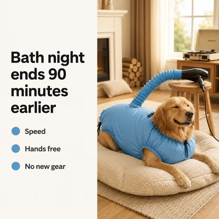 Dry Doggyy Hands-Free Pet Drying Bag