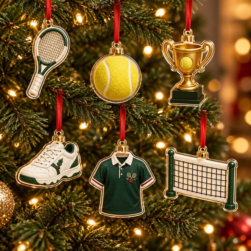 TennisBox Christmas Advent Calendar — 24 Tennis Ornaments