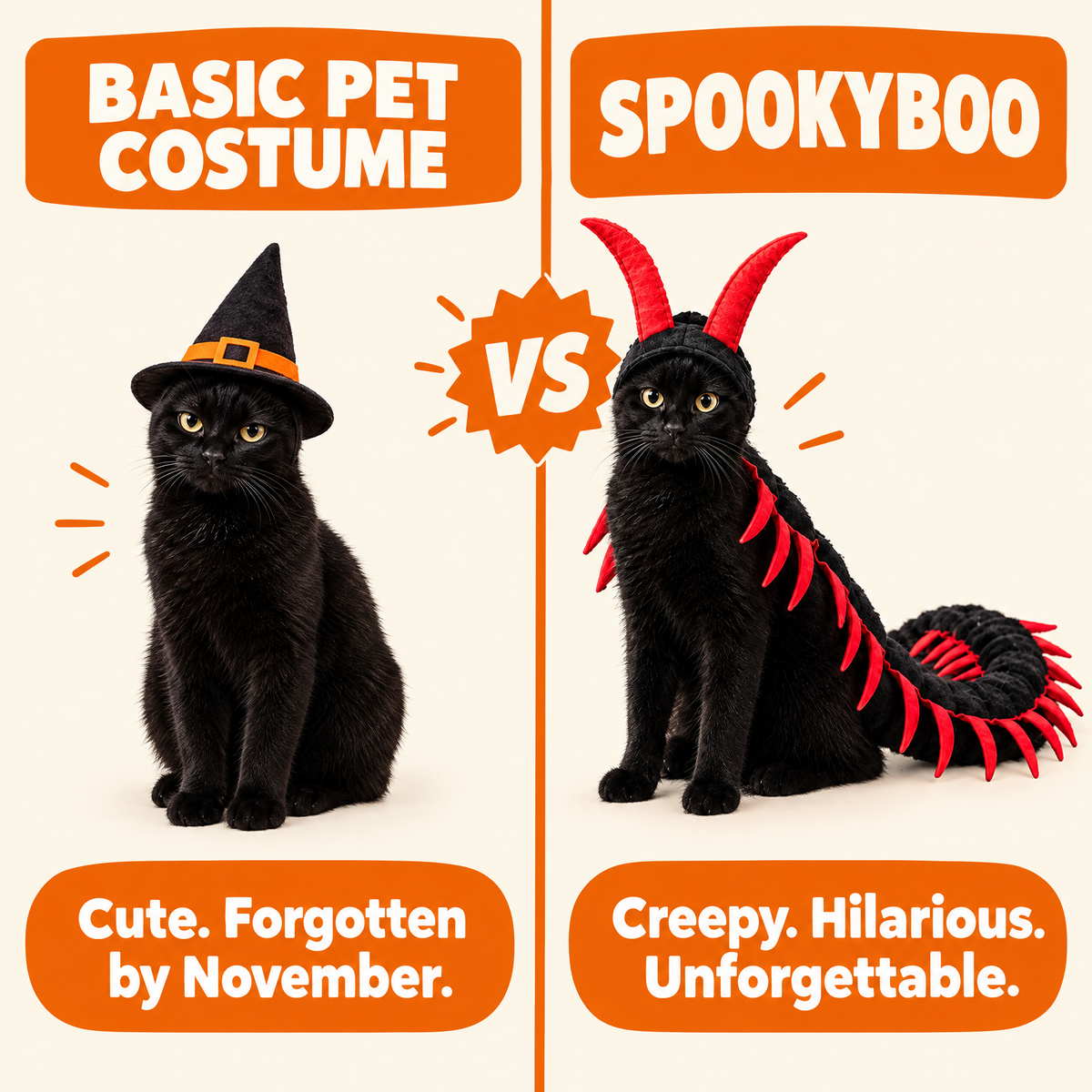 SpookyBoo Centipede Cat Costume
