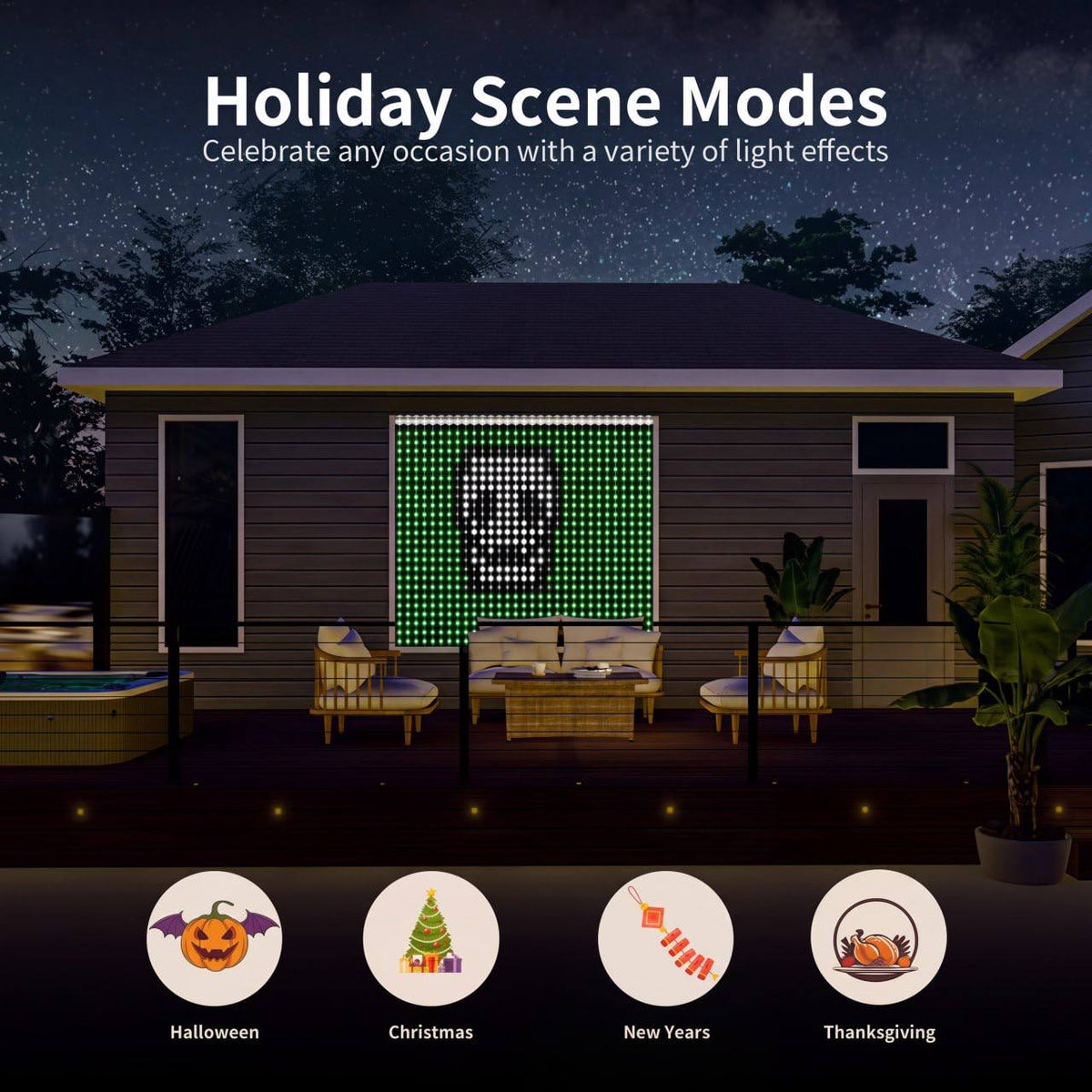 MaryGlow Smart LED Curtain Lights