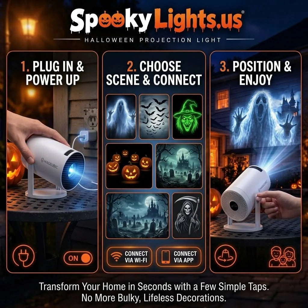 SpookyLights Halloween Projection Light
